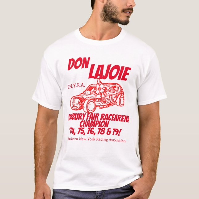 Don LaJoie 1-Sided Tee Danbury Racearena Champion! (Front)