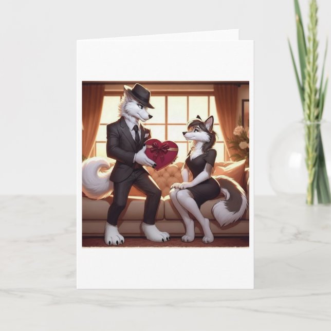 Don Lupo Canino "Valentines" Holiday Card (Front)
