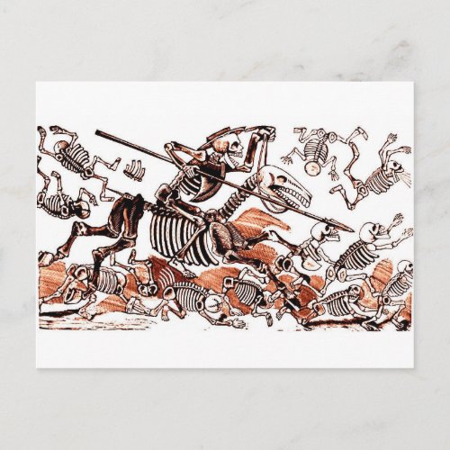Don Quijote Calavera Postcard
