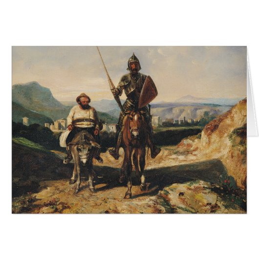 Don Quixote and Sancho Cards (Front Horizontal)