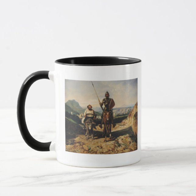 Don Quixote and Sancho Mug (Left)