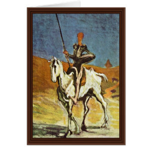 Don Quixote And Sancho Panza By Daumier Honoré (Be Cards