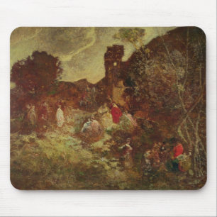 Don Quixote and Sancho Panza, c.1865 Mouse Pad