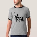 Don Quixote And Sancho Panza Graphic Art T-shirt at Zazzle