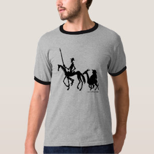 Don Quixote and Sancho Panza graphic art t-shirt