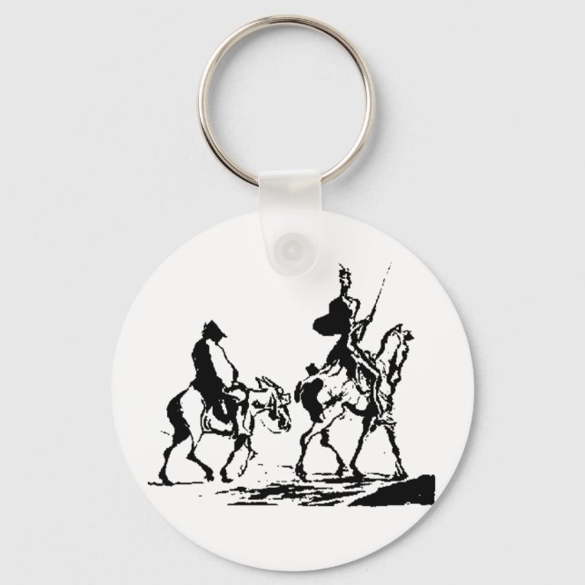 Don Quixote and Sancho Panza Keychain (Front)