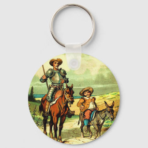 Don Quixote and Sancho Panza Keychain