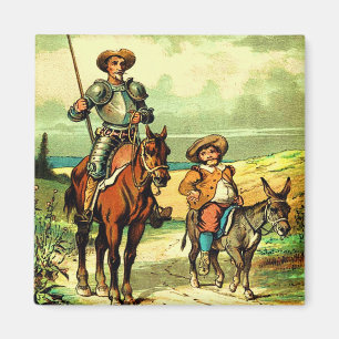 Don Quixote and Sancho Panza Magnet