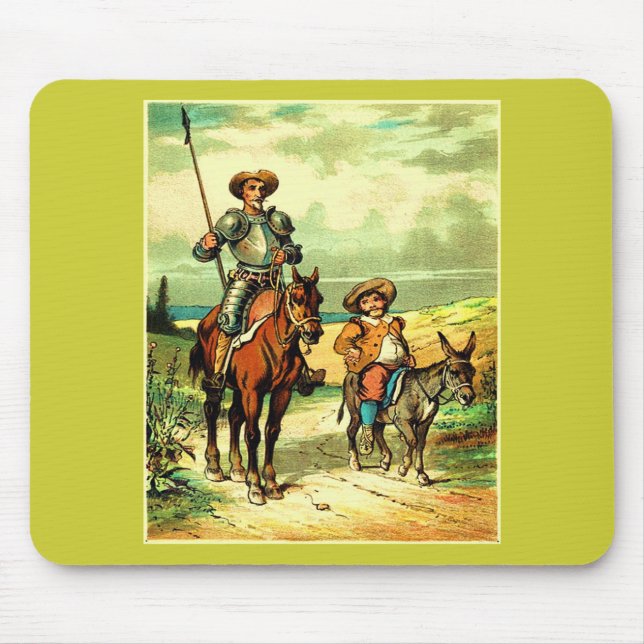 Don Quixote and Sancho Panza Mouse Pad (Front)