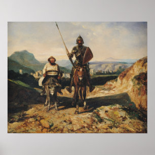 Don Quixote and Sancho Poster