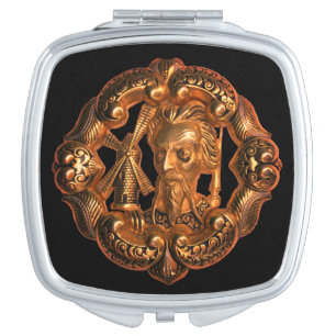 Don Quixote and the Windmill Compact Mirror