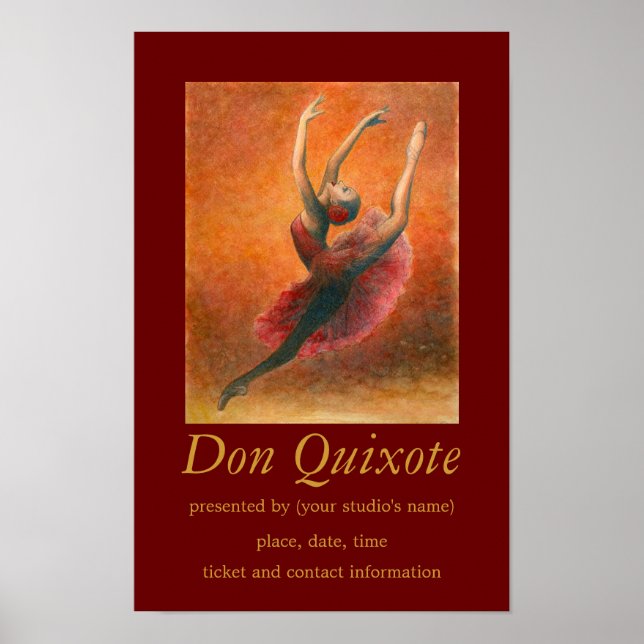 Don Quixote Ballet Art Poster (Front)