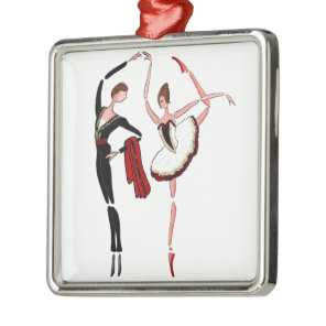 DON QUIXOTE BALLET DANCERS KITRI BALLERINA ORNAMEN METAL ORNAMENT