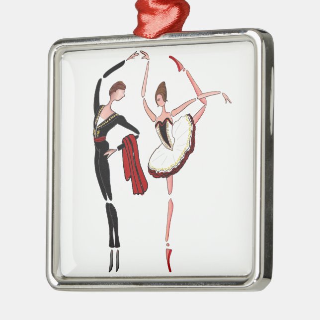DON QUIXOTE BALLET DANCERS KITRI BALLERINA ORNAMEN METAL ORNAMENT (Left)