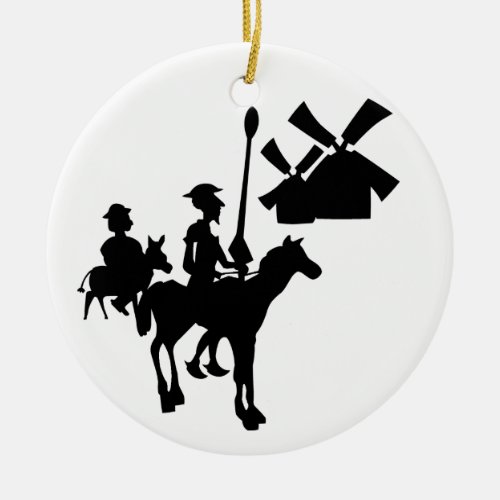 Don Quixote Ceramic Ornament