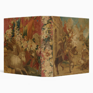Don Quixote Guided by Folly, 18th century tapestry 3 Ring Binder
