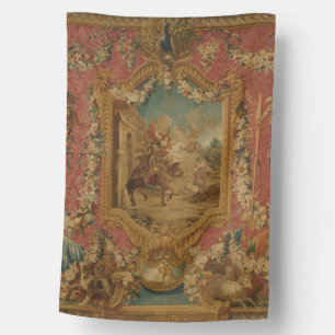 Don Quixote Guided by Folly, 18th century tapestry House Flag