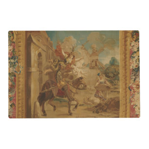 Don Quixote Guided by Folly, 18th century tapestry Placemat