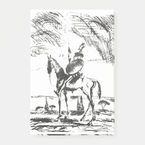 Don Quixote Illustration Post_it Notes