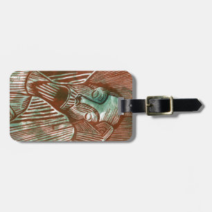 Don Quixote in Green and Brown Luggage Tag