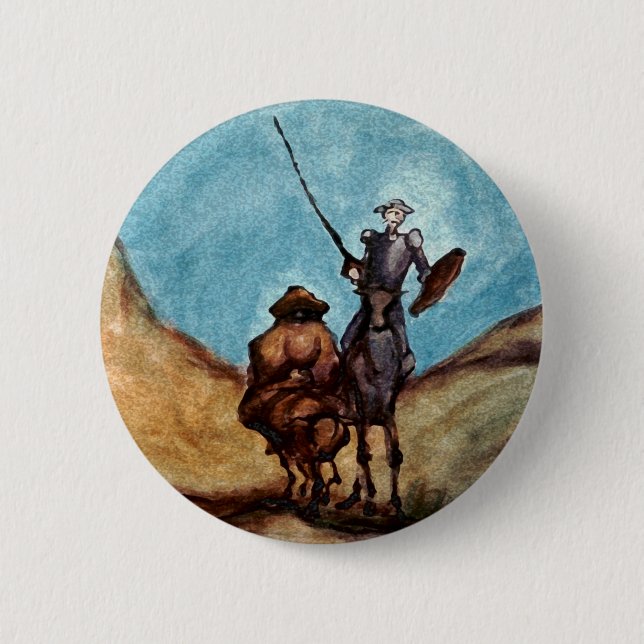 Don Quixote Pinback Button (Front)