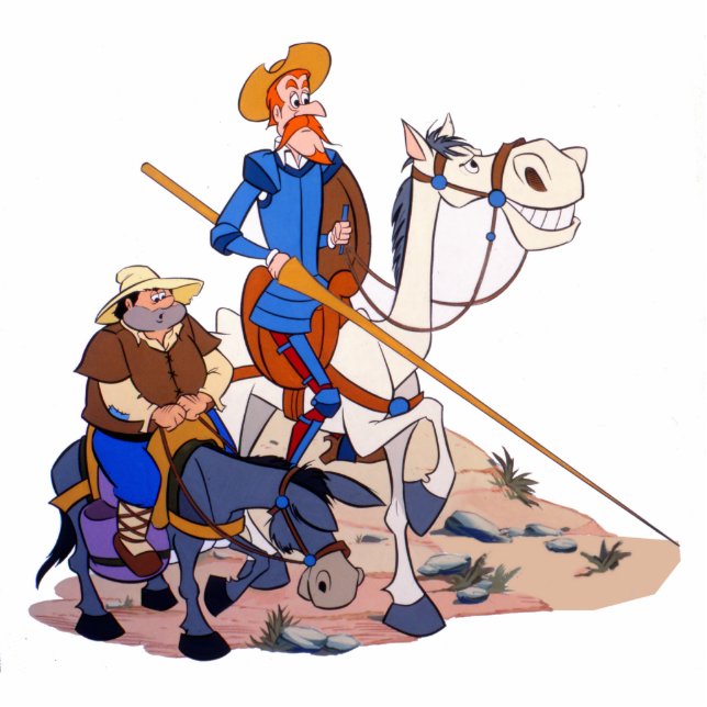 DON QUIXOTE & SANCHO - 400 Years by Cervantes Statuette (Front)