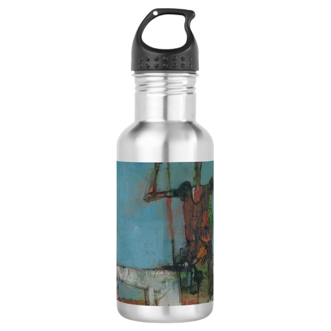 Don Quixote Slow Sancho Stanislav Stanek Water Bottle (Front)