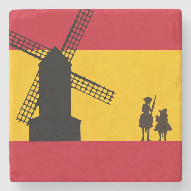 Don Quixote Stone Coaster (Front)