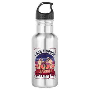 Don Spook Sparkle Zombie Hands Halloween Blood_1 Stainless Steel Water Bottle