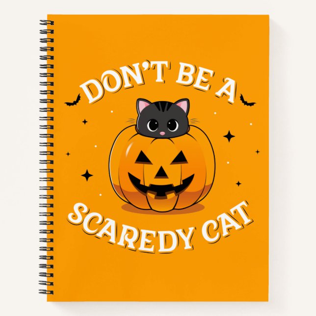 Don’t Be a Scaredy Cat Bullet Notebook (Front)
