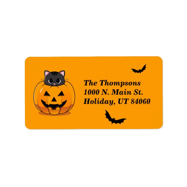 Don’t Be a Scaredy Cat / Return Address Labels (Front)