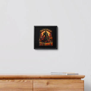 Don’t Be Afraid of Self Growth Knight Trading Mind Peel And Stick Photo Tile