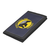 Don’t Call Me Honey Badass Honey Badger Yellow Art Trifold Wallet Don’t Call Me Honey Badass Honey Badger Yellow Art Trifold Wallet