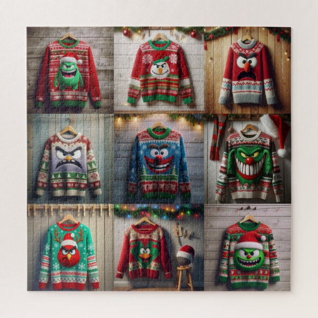 Don’t Call Me Ugly! Christmas Sweaters Jigsaw Puzzle (Vertical)