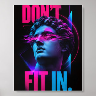 Don’t Fit In – Neon Rebel Acrylic Photo Tile