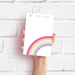 Don’t Forget.. Cute Rainbow Post-it Notes