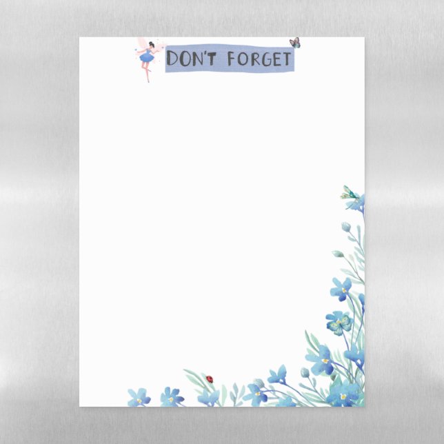 Don’t Forget  Magnetic Dry Erase Sheet (Vertical)