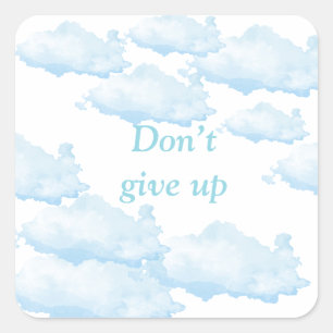 Don’t Give Up – Arabic Motivational Design with So Square Sticker