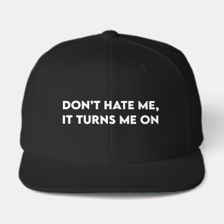 Don’t Hate Me Sarcastic Bold Graphic Visor