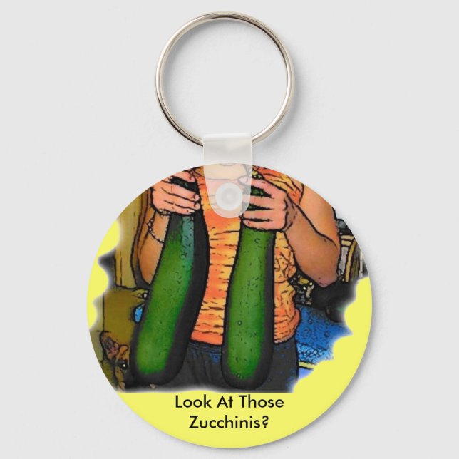 Don’t Hate My “Double Z” Zucchinis! Keychain (Front)