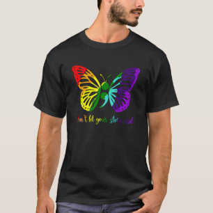 Don t Let Your Story End Semicolon Butterfly Menta T-Shirt
