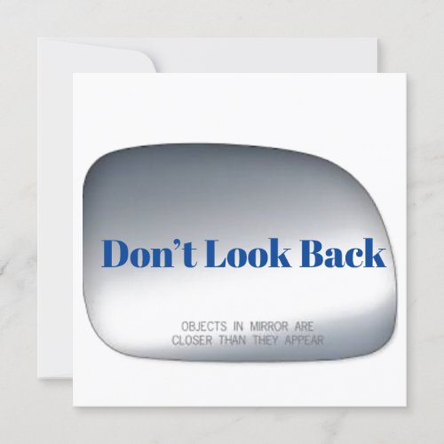 Donât Look Back Note Card