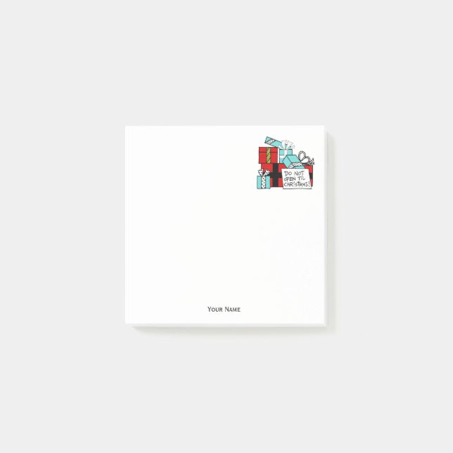 Don’t Open Til Christmas Presents Xmas Post-it Notes (Front)