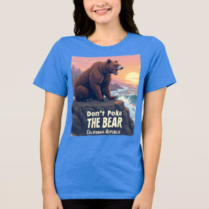 Don’t Poke The Bear – Bold Bear Graphic T-Shirt Tri-Blend Shirt