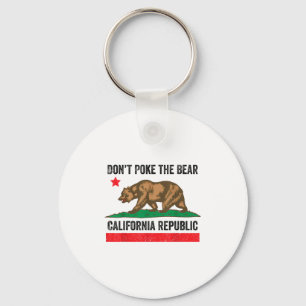Don’t Poke The Bear California Republic  Keychain