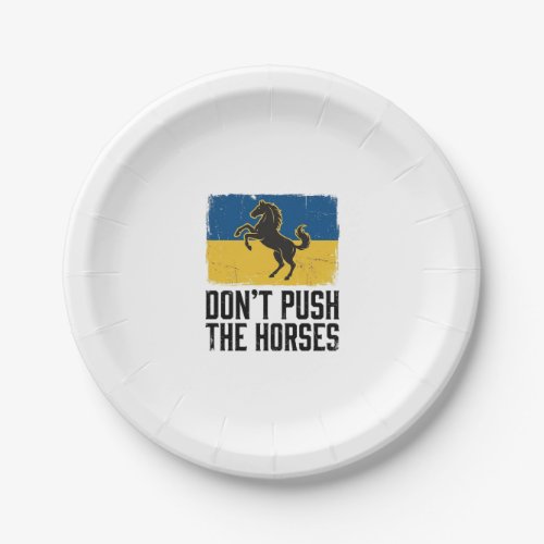 Don’t Push The Horses Vintage Horse Paper Plates
