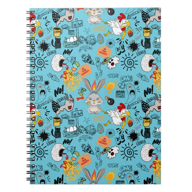 Don’t put all your eggs in one basket doodle notebook (Front)