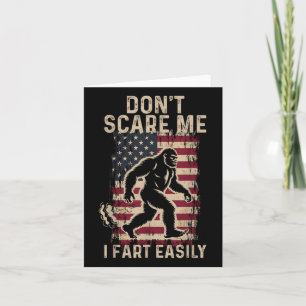 Don’t Scare Me I Fart Easily Funny Adult Humor Des Card