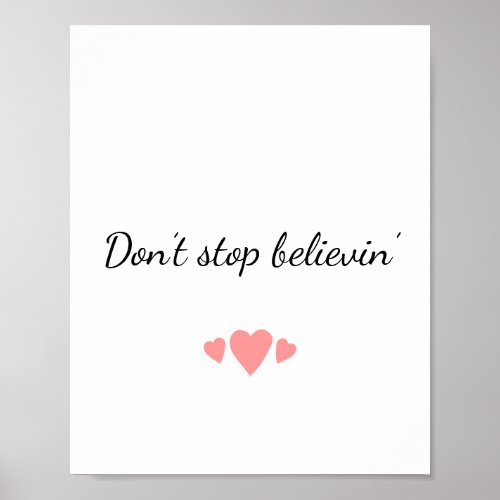 Dont Stop Believin Journey Poster