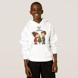 Don’t Stop Believing Christmas Sticker Hoodie